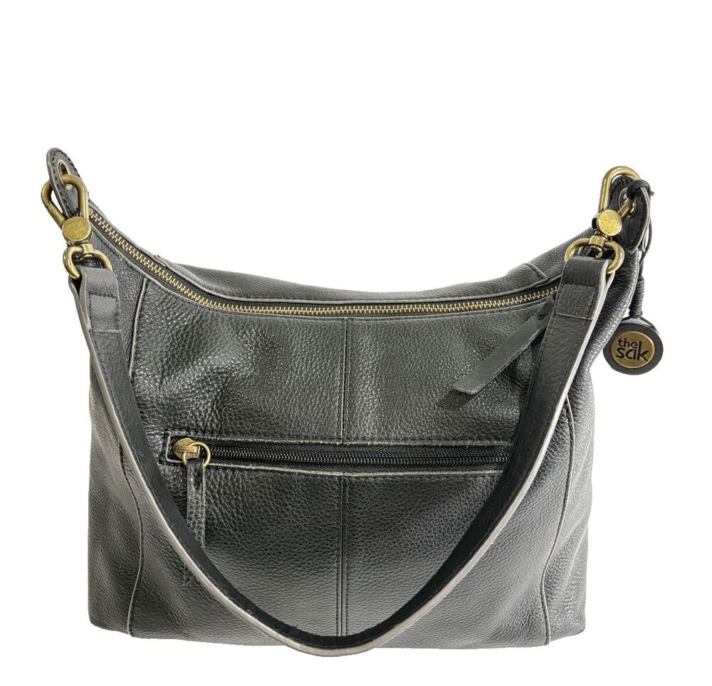 The Sak Alameda Hobo Bag Premium Large Leather Women's Handbag Black Purse - Picture 4 of 10